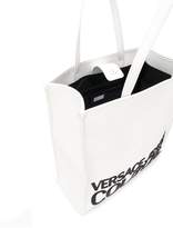 Thumbnail for your product : Versace Logo Print Magnetic Closure Tote Bag