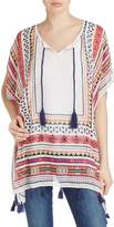 Thumbnail for your product : Fraas Geometric Poncho With Tassels