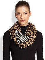 Thumbnail for your product : Tory Burch Ocelot Modal & Silk Infinity Scarf
