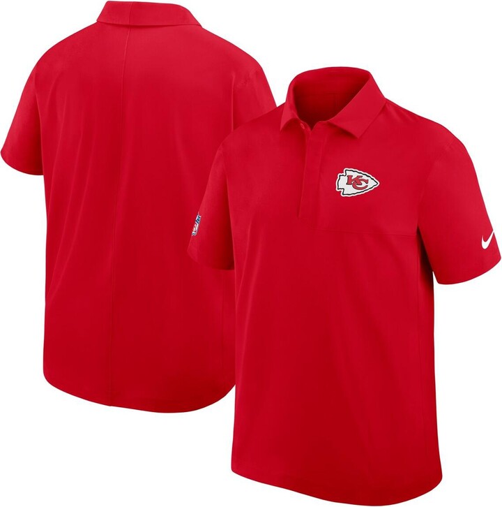 Nike Men's Red Kansas City Chiefs Sideline City Pride Woven Performance Polo Shirt