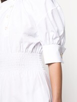 Thumbnail for your product : ANNA QUAN Aurora ruched shirt dress