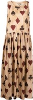 Thumbnail for your product : UMA WANG Cards-Pattern Sleeveless Dress
