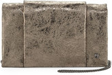 Thumbnail for your product : Halston Crinkled Metallic Crossbody Bag, Crushed Gold
