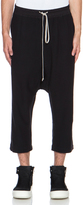 Thumbnail for your product : Rick Owens Drawstring Cropped Wool-Blend Pant
