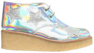 Stella McCartney Kids Stars Iridescent Faux Leather Shoes