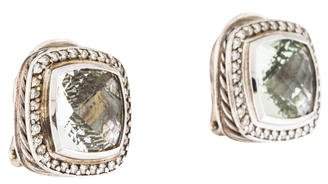 David Yurman Prasiolite & Diamond Albion Earrings