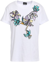 Thumbnail for your product : Just Cavalli Floral-print Stretch Cotton-jersey T-shirt