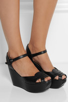 Thumbnail for your product : Marni Leather wedge sandals