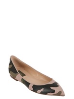 Thumbnail for your product : Valentino 10mm Camouflage Leather Ballerinas