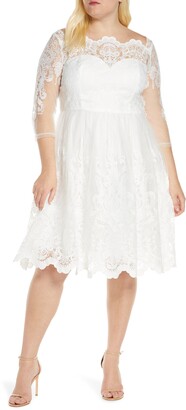Chi Chi London Curve Flora Embroidered Tulle Cocktail Dress - ShopStyle