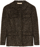Thumbnail for your product : Michael Kors Metallic frayed tweed jacket