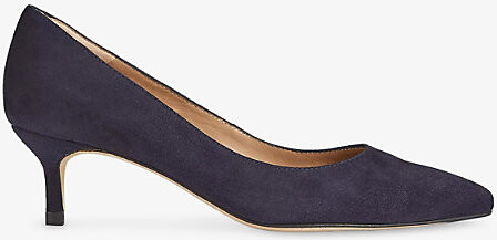 mid heel navy court shoes uk