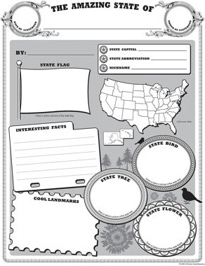 Teacher Created Resources Amazing State Poster Set