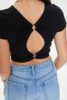 Thumbnail for your product : Forever 21 Long Live The Brave Graphic Cropped Tee