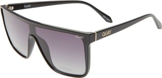 Quay Nightfall 52mm Polarized Oversize Shield Sunglasses