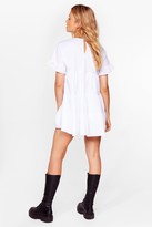 Thumbnail for your product : Nasty Gal Womens Crew Neck Tiered Ruffle Mini Dress