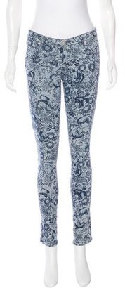 Band Of Outsiders Printed Skinny Jeans