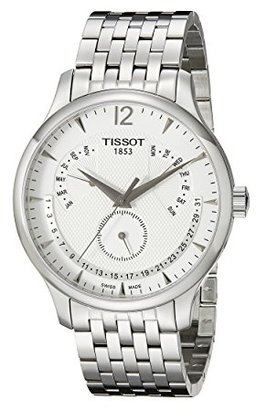 Tissot Men's T0636371103700 Tradition Analog Display Swiss Quartz Silver Watch