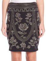 Thumbnail for your product : Haute Hippie Embellished Pencil Skirt