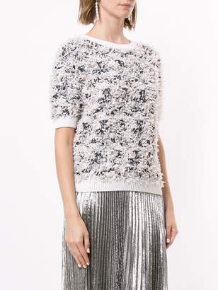 Chanel Pre-Owned ribbon fringe knitted top