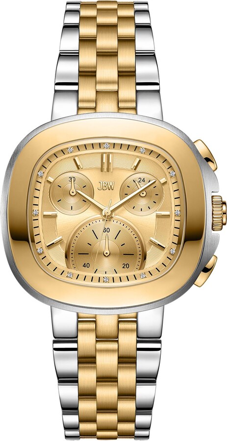 JBW Men's Coast Two-Tone Lab Grown Diamond Accent Watch