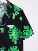 Thumbnail for your product : Msgm Kids TEEN leaf-print short-sleeve shirt