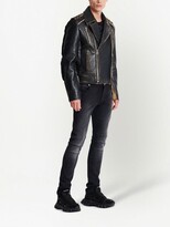 Thumbnail for your product : Balmain Deconstructed leather biker jacket