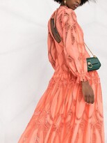 Thumbnail for your product : Alberta Ferretti Embroidered Long-Sleeve Dress