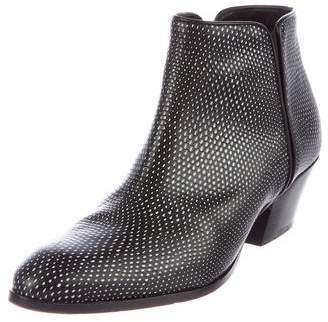 Giuseppe Zanotti Embossed Leather Ankle Boots