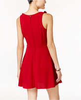 Thumbnail for your product : Teeze Me Juniors' Ruffle Faux-Wrap Dress
