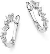 Thumbnail for your product : KC Designs 14K White Gold Diamond Mosaic Hoop Earrings