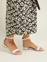 Thumbnail for your product : Gianvito Rossi Portofino 20 Block Heel Leather Sandals - Womens - White