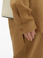 Thumbnail for your product : ALBUS LUMEN Alois Dropped-sleeve Linen Shirt - Camel