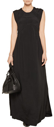 IRO Flony Quilted Crepe Maxi Dress