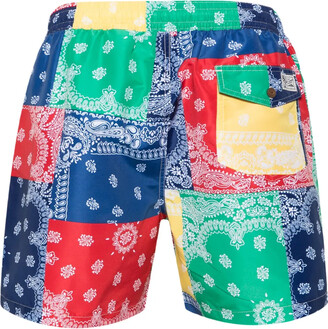 Polo Ralph Lauren Bandana-Print Drawstring Swim Shorts - ShopStyle