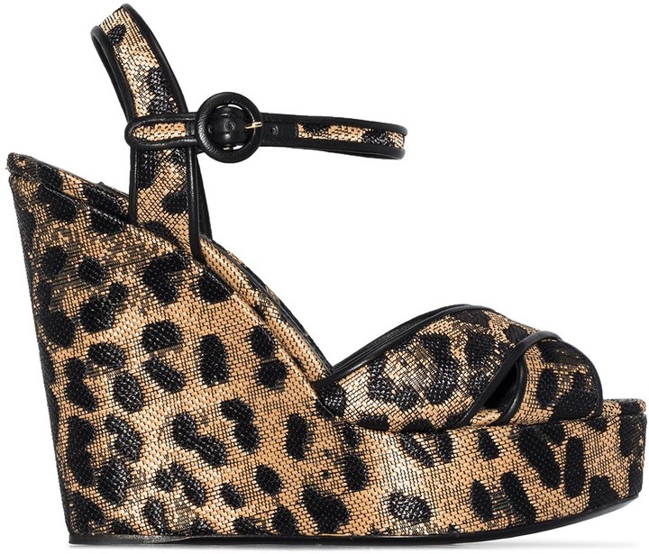 Leopard Wedge Shoes | Shop the world's largest collection of fashion |  ShopStyle