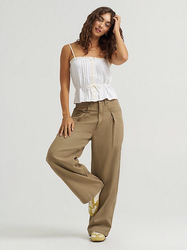 Lee Womens Low Rise Slouch Chino Pants