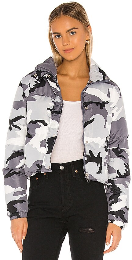 camo puffer jacket cropped