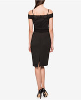 Thumbnail for your product : Jessica Simpson Scuba Cold-Shoulder Sheath Dress