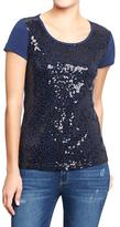 Thumbnail for your product : Old Navy Women's Sequined Short-Sleeve Tees