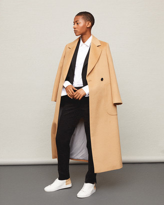 jigsaw tweed maxi coat