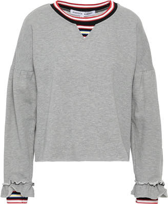 Rebecca Minkoff Striped Cotton-blend Fleece Sweatshirt