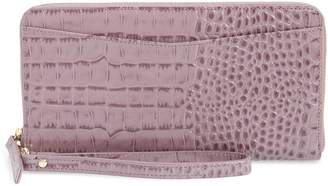Nordstrom Croc Embossed Leather Continental Wallet