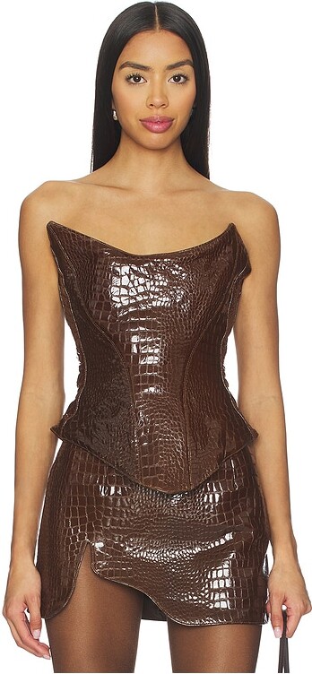 Mother of All Nemesis Leather Corset Top