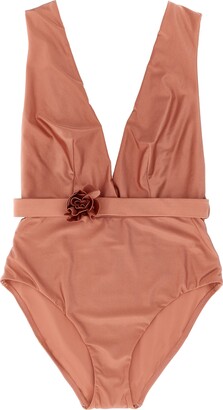 【ZIMMERMANN】vitali crochet-trimmed floral-print swimsuit ZIMMERMANN Vitali Crochet-Trimmed Floral Swimsuit | endource