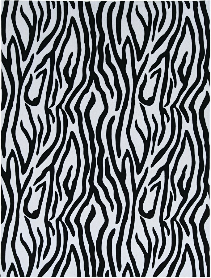 Foss Floors 6X8 Zebra Animal Print Indoor/Outdoor Area Rug - 6' x 8' -  ShopStyle