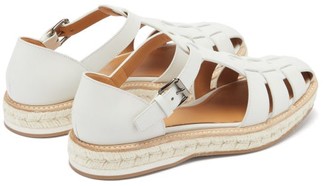 Church's Rosemary Leather Espadrille Sandals - White