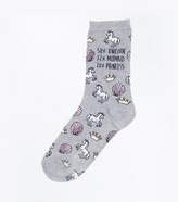 Thumbnail for your product : New Look Grey Unicorn Mermaid Princess Socks