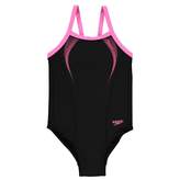 Thumbnail for your product : Speedo Kids Girls Logo Swimsuit Junior Quick Drying Print Chlorine Resistant