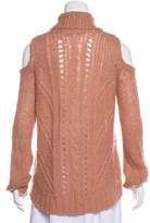 Thumbnail for your product : Pam & Gela Cutout Knit Sweater